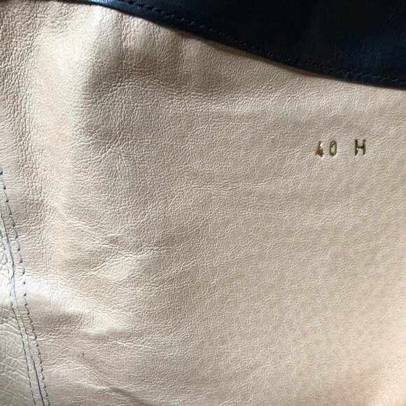 Duo Boots Classic Over The Knee Leather Boots with Back Zipper Black Size 40 - Picture 3 of 8